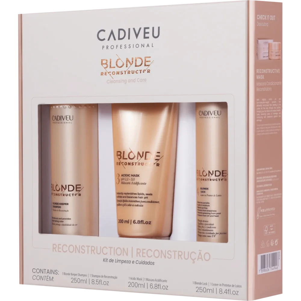 Cadiveu Blonde Reconstructor Cleansing and Care Kit – 700ml