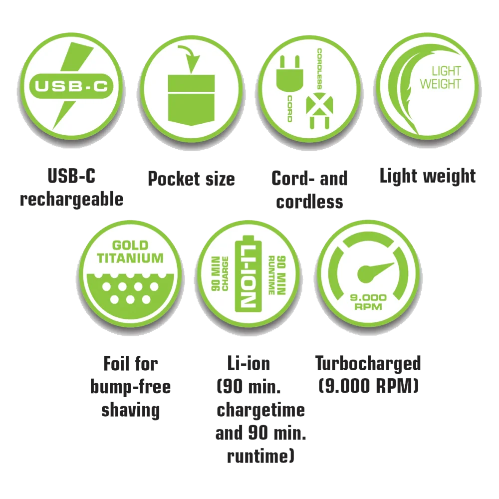 Monster Clippers - Assassin Shaver M35 Professioneel Draadloos Scheerapparaat