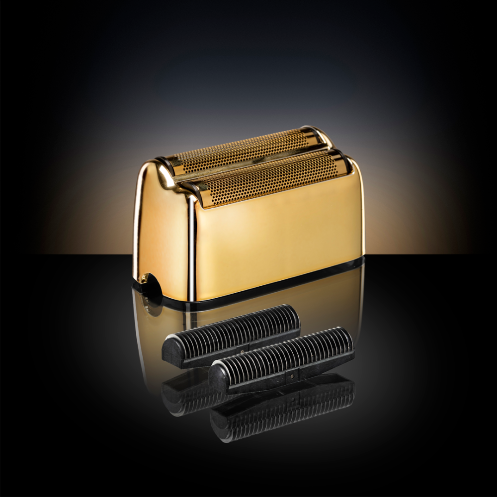 BaBylissPRO FoilFX02 Titanium Double-Foil Shaver Head and Cutters - Gold - 44 mm