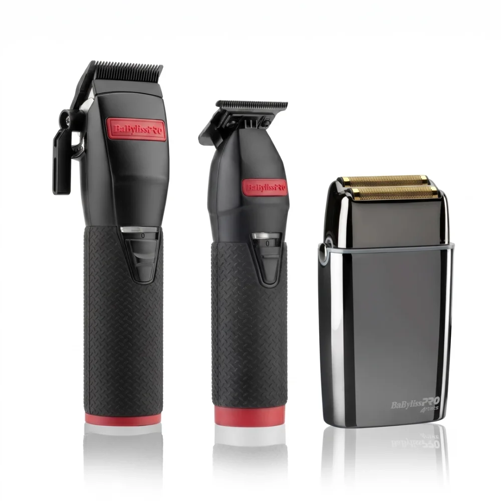 BaBylissPRO Boost+ Black Trio Set (FX8700RBPE + FX7870RBPE + FXFS2GSE)