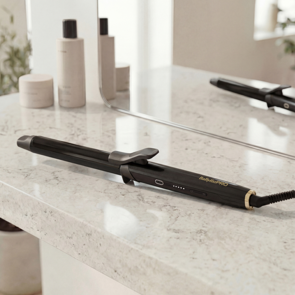 BaBylissPRO Curling Tong 25mm for Effortless Defined Curls (BAB2493E)