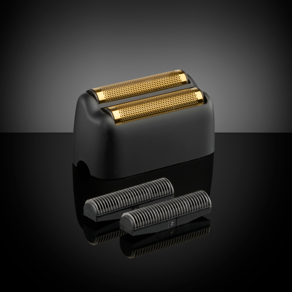 BaBylissPRO FX3 Titanium Doppelfolien-Scherkopf und Klingen - Schwarz - 44 mm