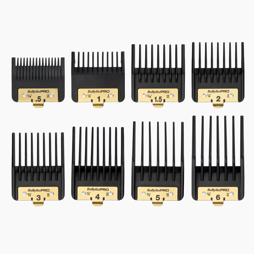 BaBylissPRO Premium Opzetkammen - 8 stuks