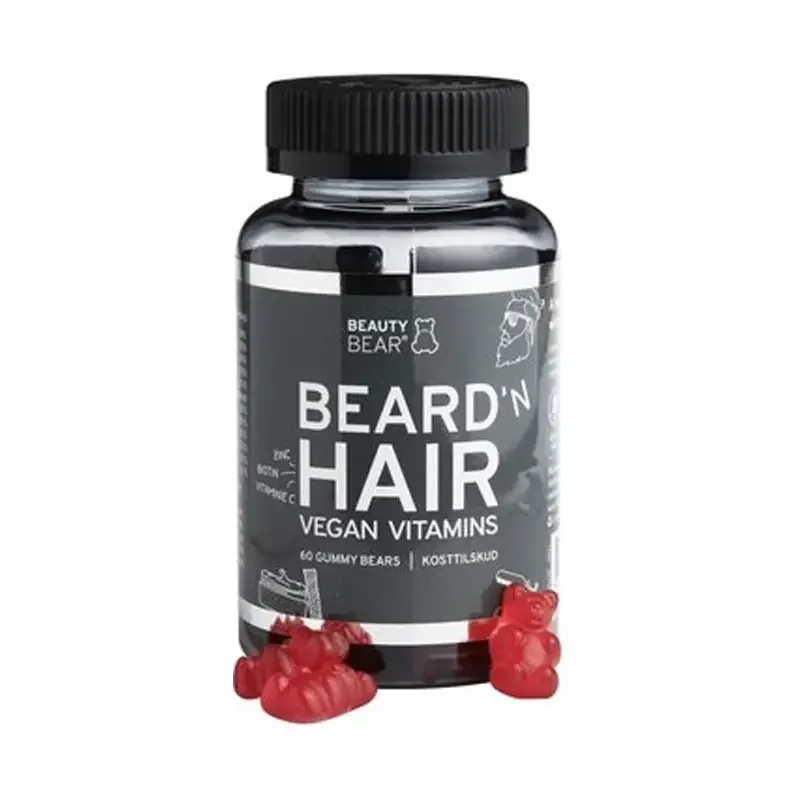 Beauty Bear Beard 'N Hair Vegan Vitamines 60 Gummies
