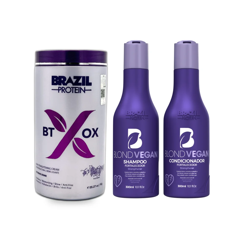 Brazil Protein BTOX Extreme Shine Salon- & Thuisverzorgingskit (1600 ml)