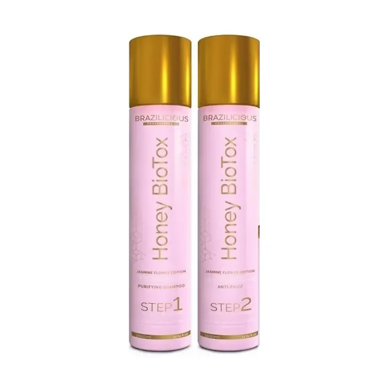 Brazilicious Honey & Jasmine Flower Keratin Treatment Kit 2x1000ml
