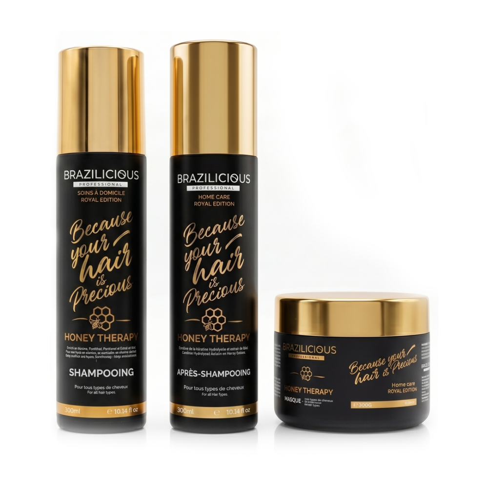 Brazilicious Honey Therapy Royal Edition Thuisverzorging Set - 3x300ml