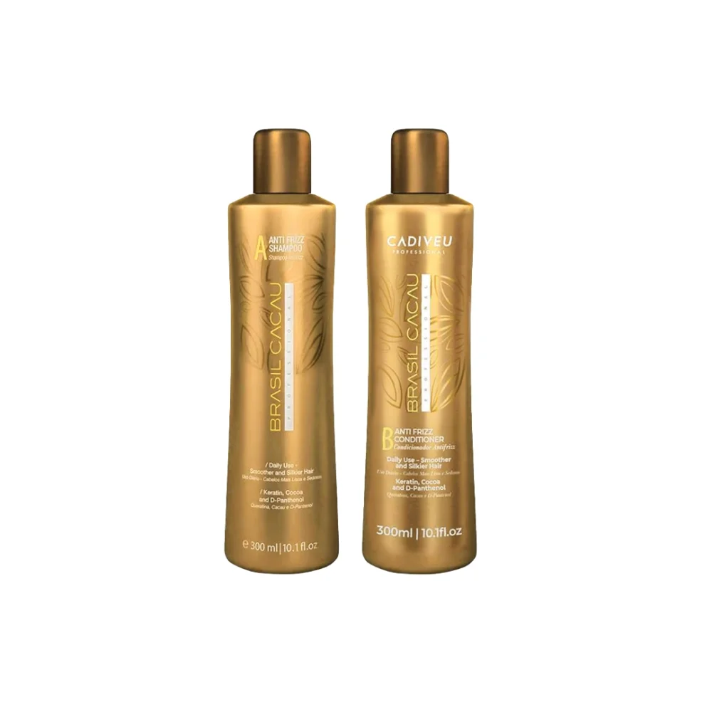 Anti-Frizz Shampoo & Conditioner 2x300ml - Cadiveu Brasil Cacau