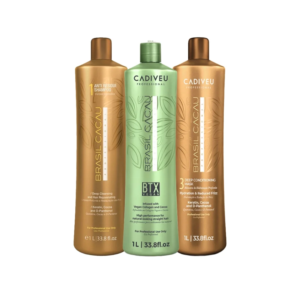 BTX Vegan Kit 3x1L - Cadiveu Brasil Cacau