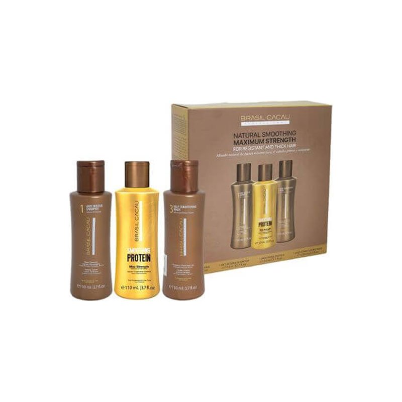 Cadiveu Brasil Cacau Smoothing Protein Treatment Kit - 3x110ml