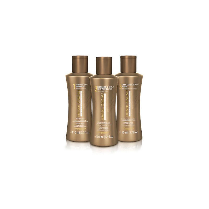 Cadiveu Brasil Cacau Traitement Kératine Thermal Reconstruction – 3x110ml