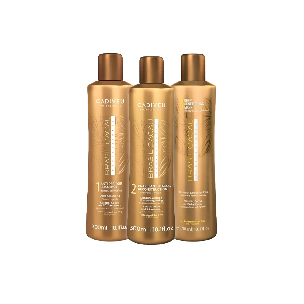 Brazilian Thermal Reconstruction Kit 3x300ml - Cadiveu Brasil Cacau