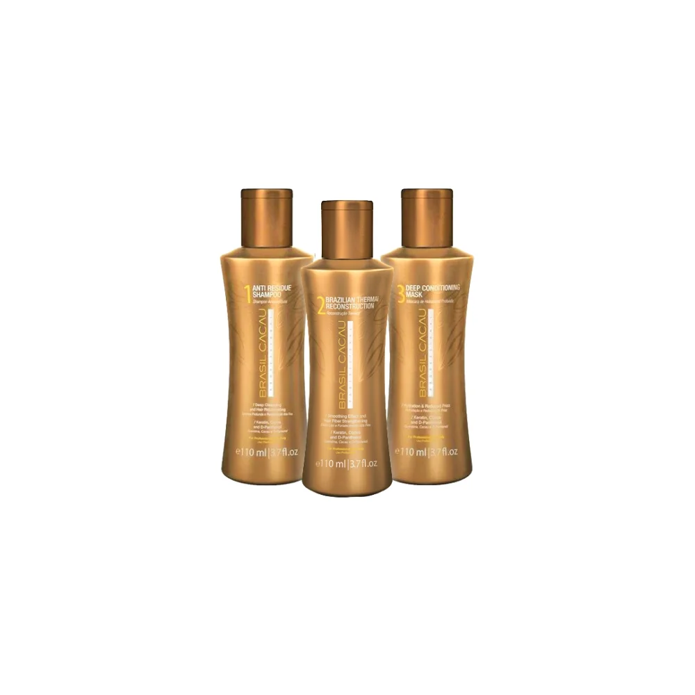 Brazilian Thermal Reconstruction Kit 3x110ml - Cadiveu Brasil Cacau