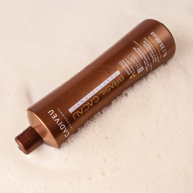 Cadiveu Brasil Cacau Anti-Frizz Shampoo Schritt A - Sulfatfreie Glättungs-Nachpflege - 1000ml