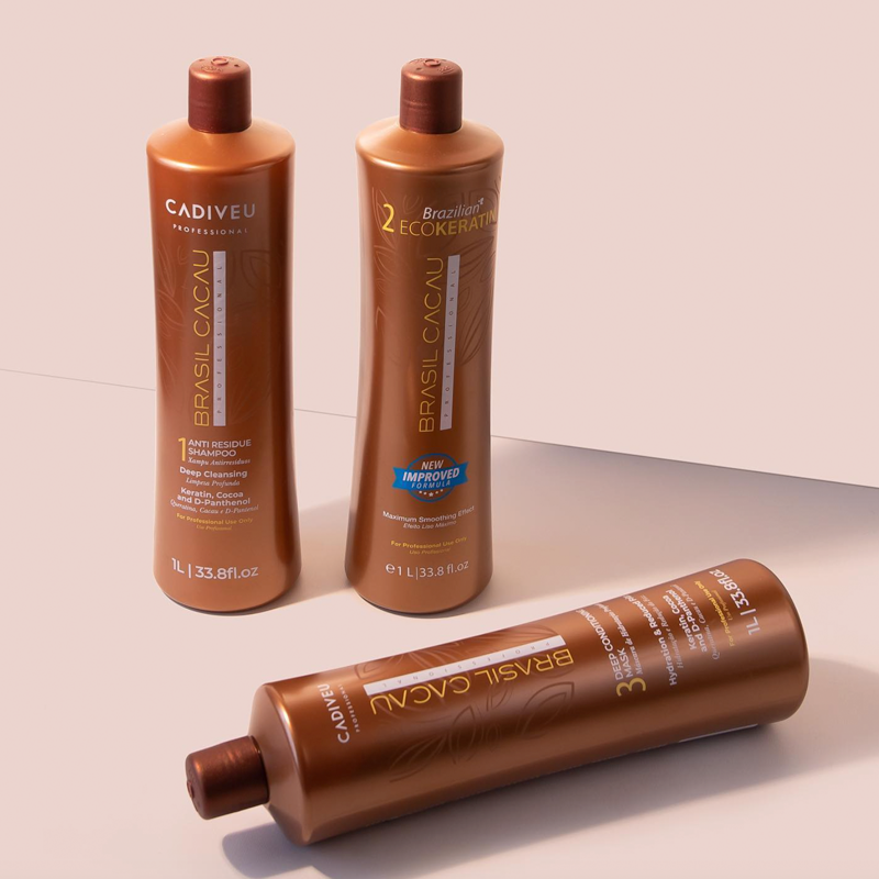 Cadiveu Brasil Cacau Ecokeratin Kit 3x1000ml