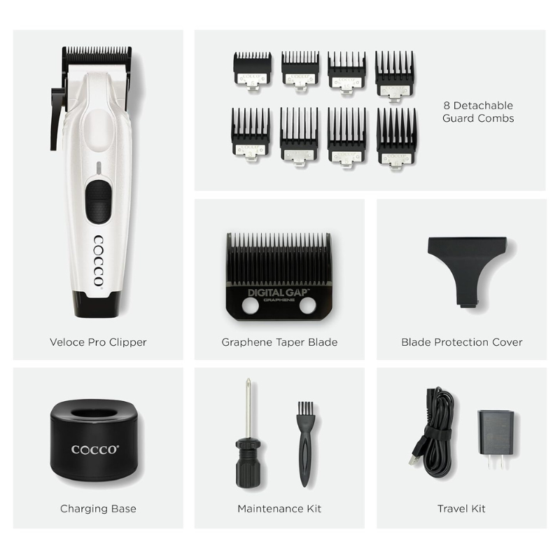 COCCO Veloce Pro Clipper - Pearl White