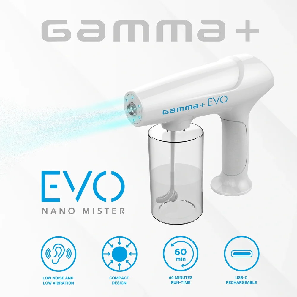 Gamma+ EVO Nano Mister Blanc - Nano mister electronique sans fil, 340 ml, USB-C