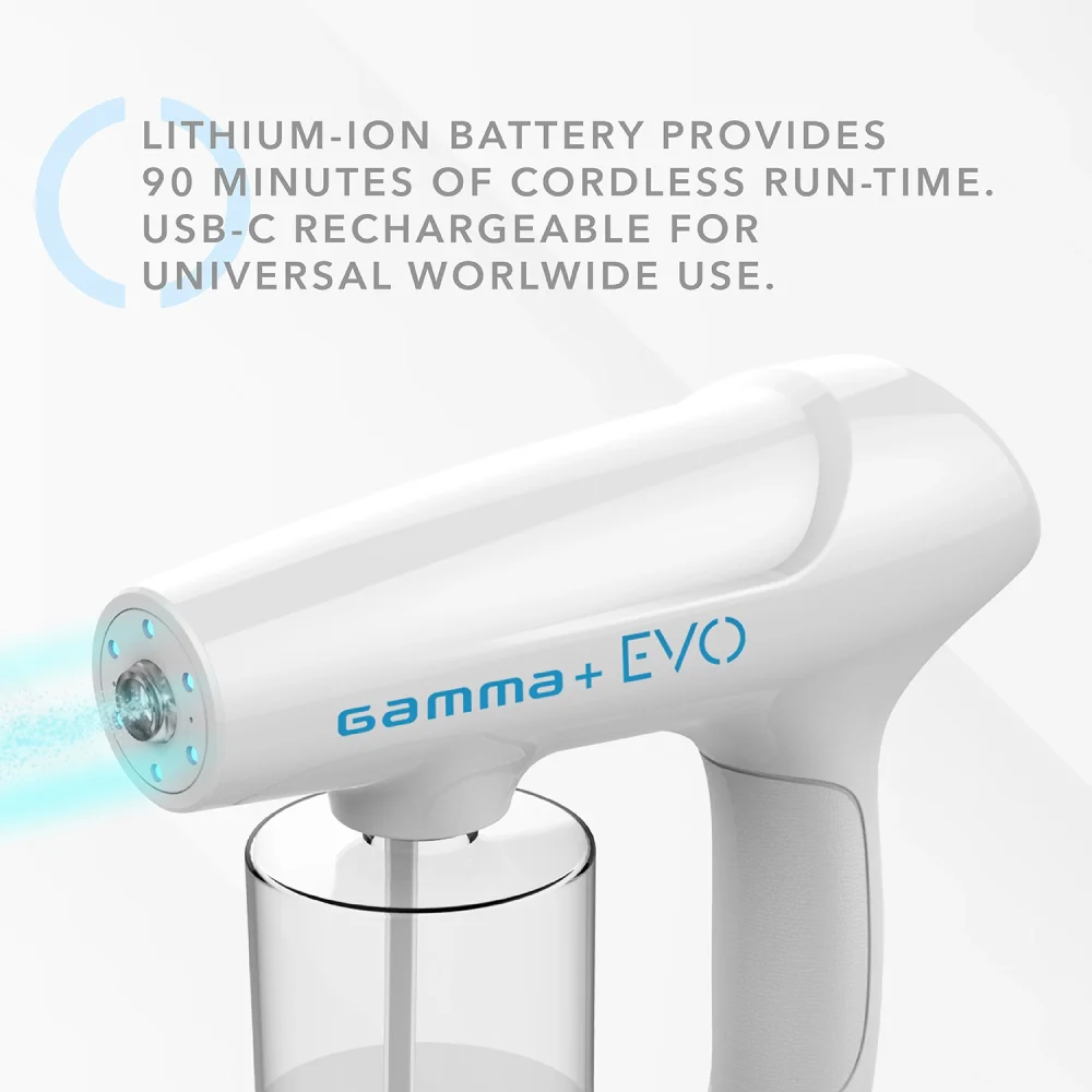 Gamma+ EVO Nano Mister Blanc - Nano mister electronique sans fil, 340 ml, USB-C