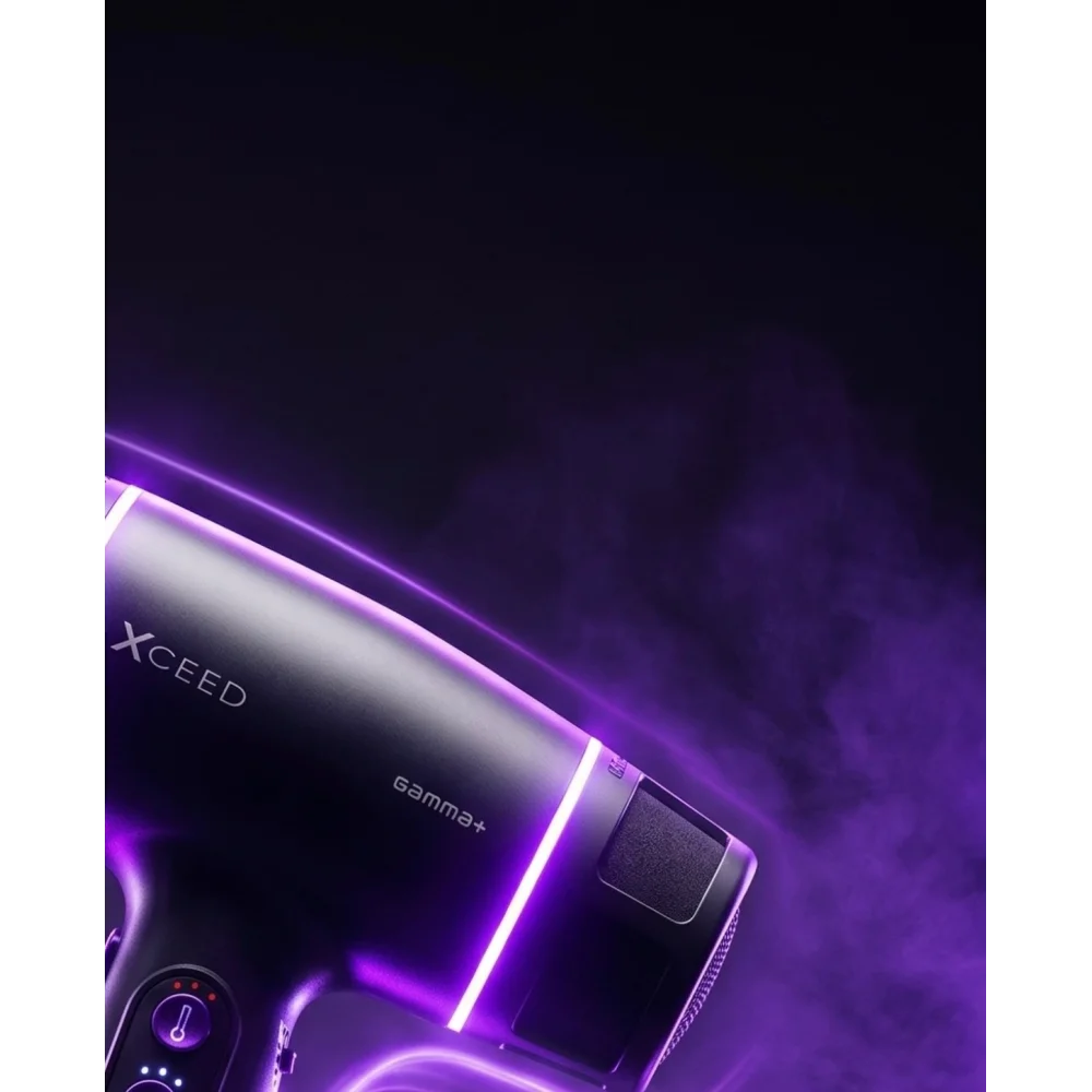 Gamma+ XCEED Seche-cheveux - Moteur brushless 120 000 tr/min, OxyRay Trio