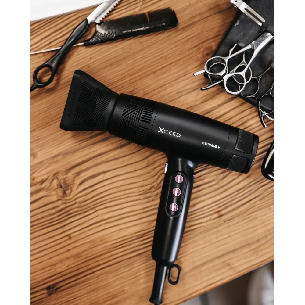 Gamma+ XCEED Seche-cheveux - Moteur brushless 120 000 tr/min, OxyRay Trio