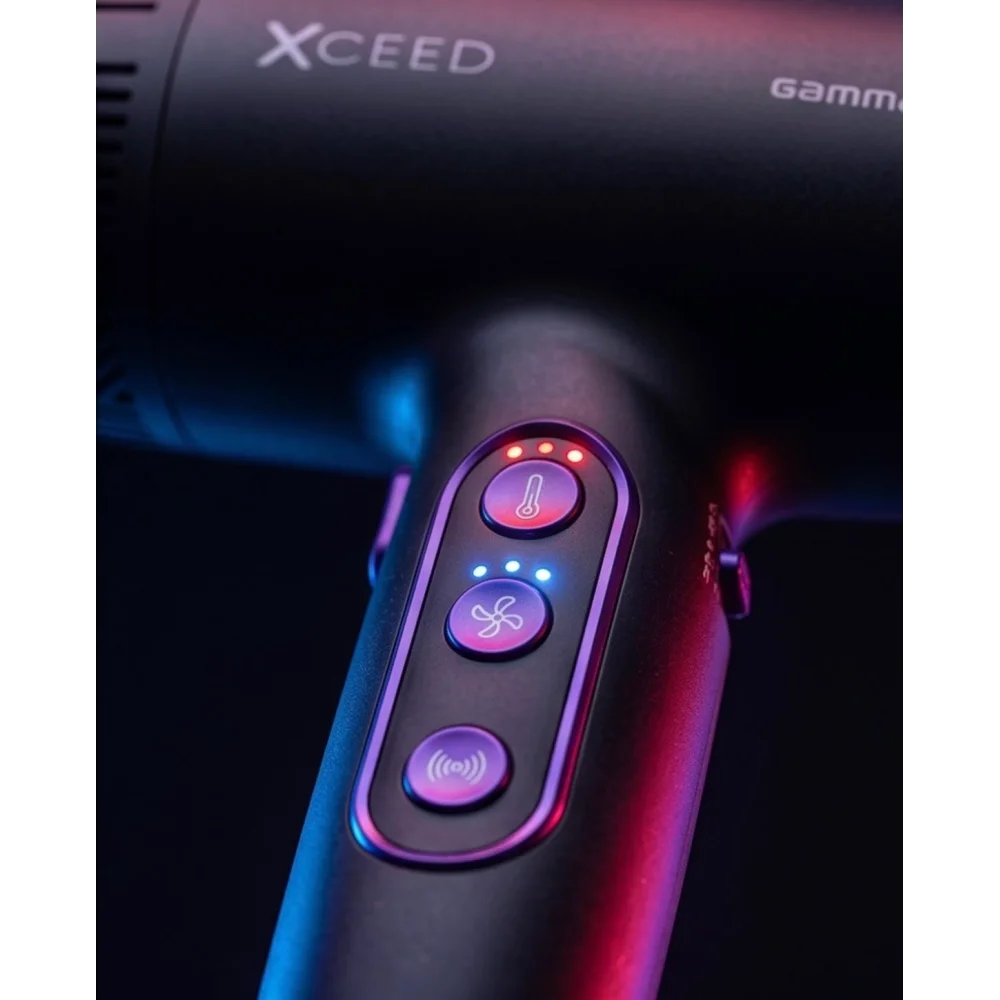 Gamma+ XCEED Seche-cheveux - Moteur brushless 120 000 tr/min, OxyRay Trio