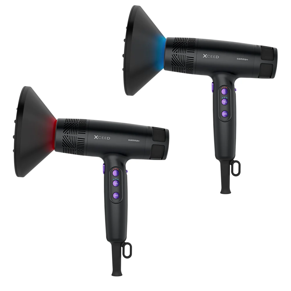 Gamma+ XCEED Seche-cheveux - Moteur brushless 120 000 tr/min, OxyRay Trio
