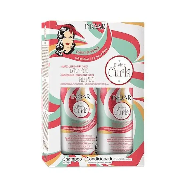 INOAR Divine Curls Shampoo & Conditioner Kit 2x250ml