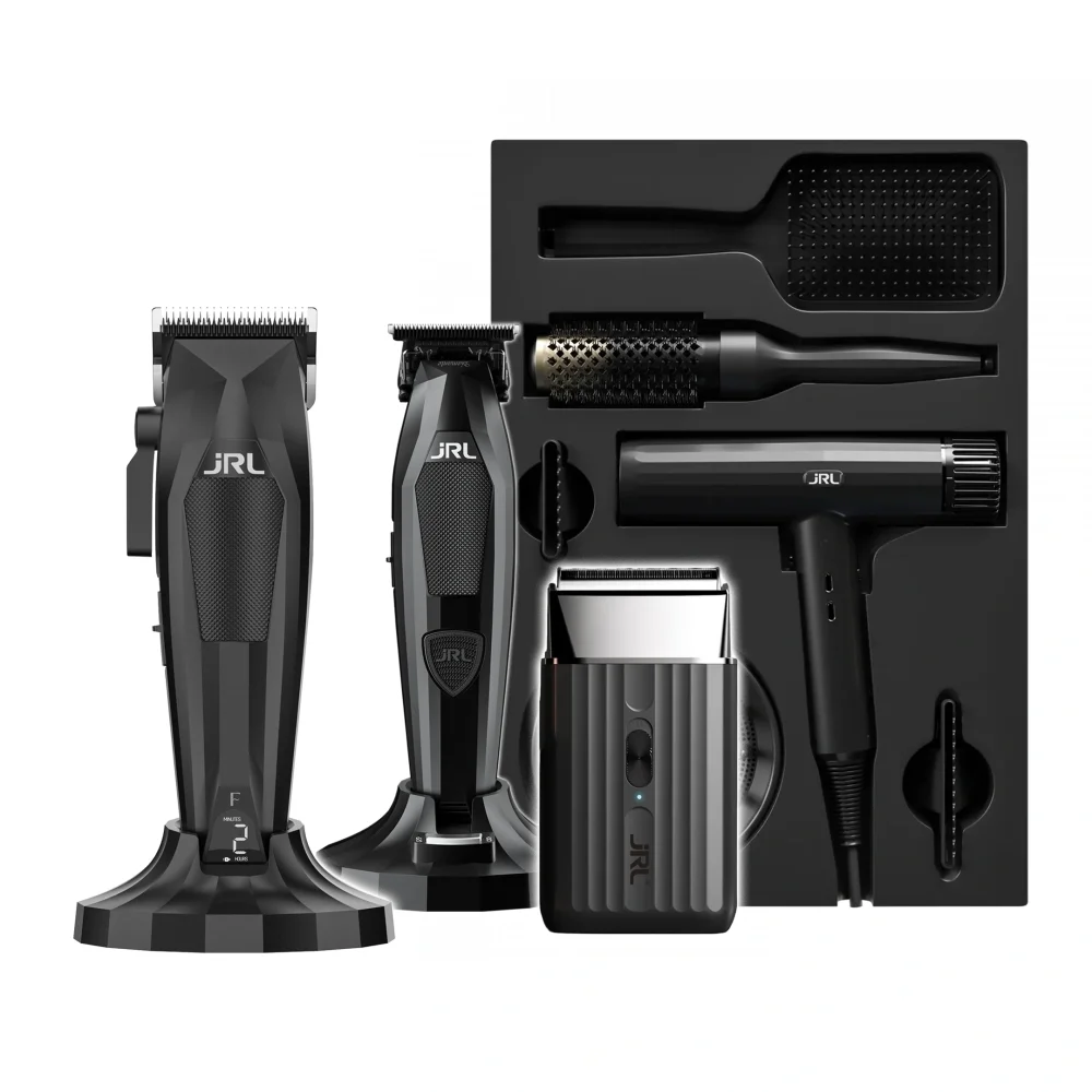 JRL 3000C x Diamante Barber Station Zwart - Tondeuse, Trimmer, Scheerapparaat & Fohn