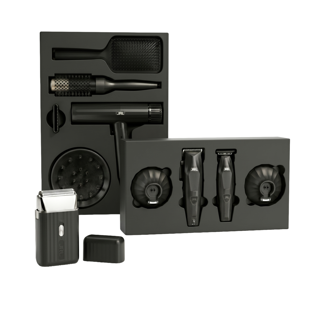 JRL Diamante x Onyx Barber Pro Zwart Master Kit — 4-Delige