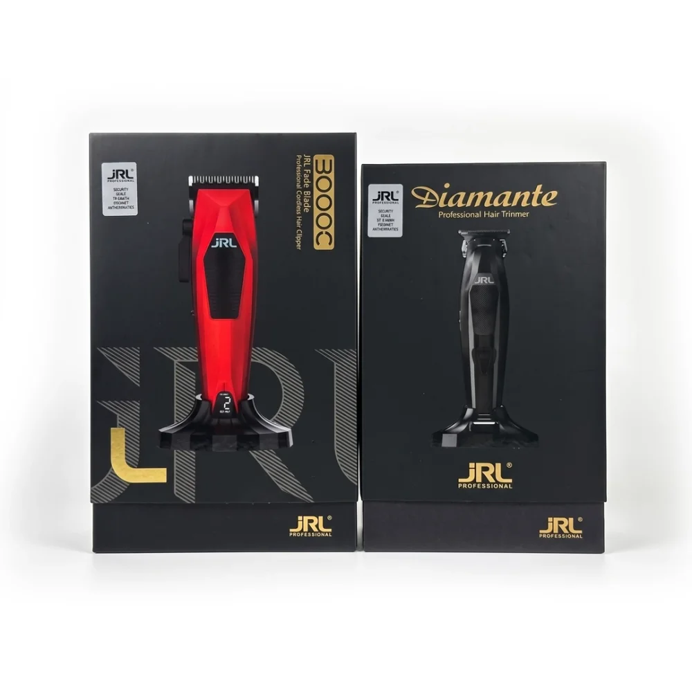 JRL 3000C x Diamante Duo Set Rood & Zwart - Draadloze Tondeuse & Trimmer