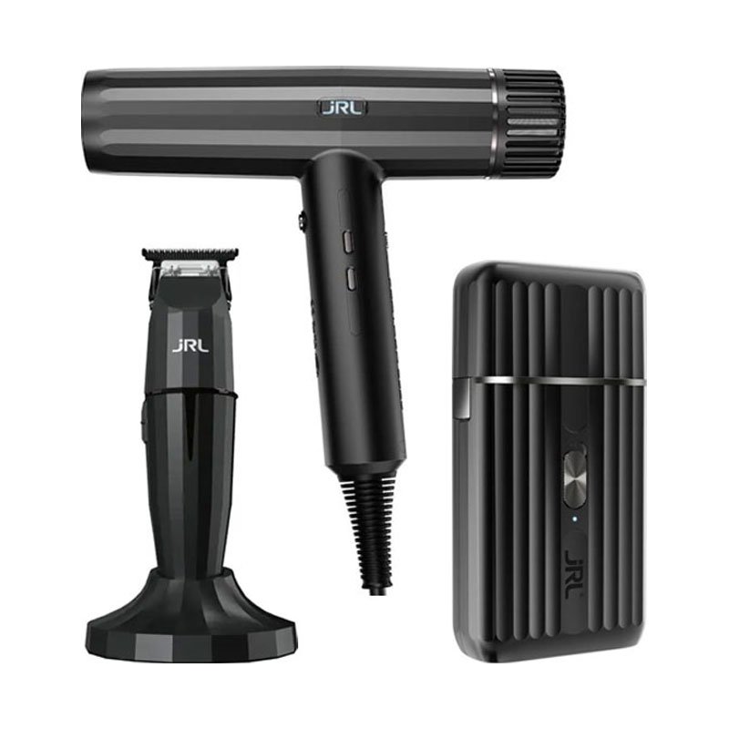 JRL Onyx Collection Kit - Trimmer, Shaver and Hairdryer