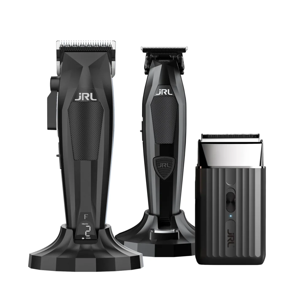 JRL 3000C x Diamante Trio Set Zwart - Draadloze Tondeuse, Trimmer & Scheerapparaat