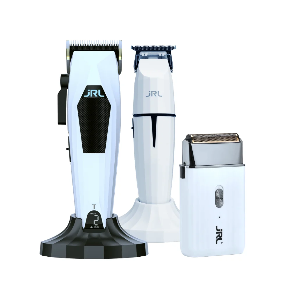 JRL 3000C x Onyx Trio Set Wit - Draadloze Tondeuse, Trimmer & Scheerapparaat
