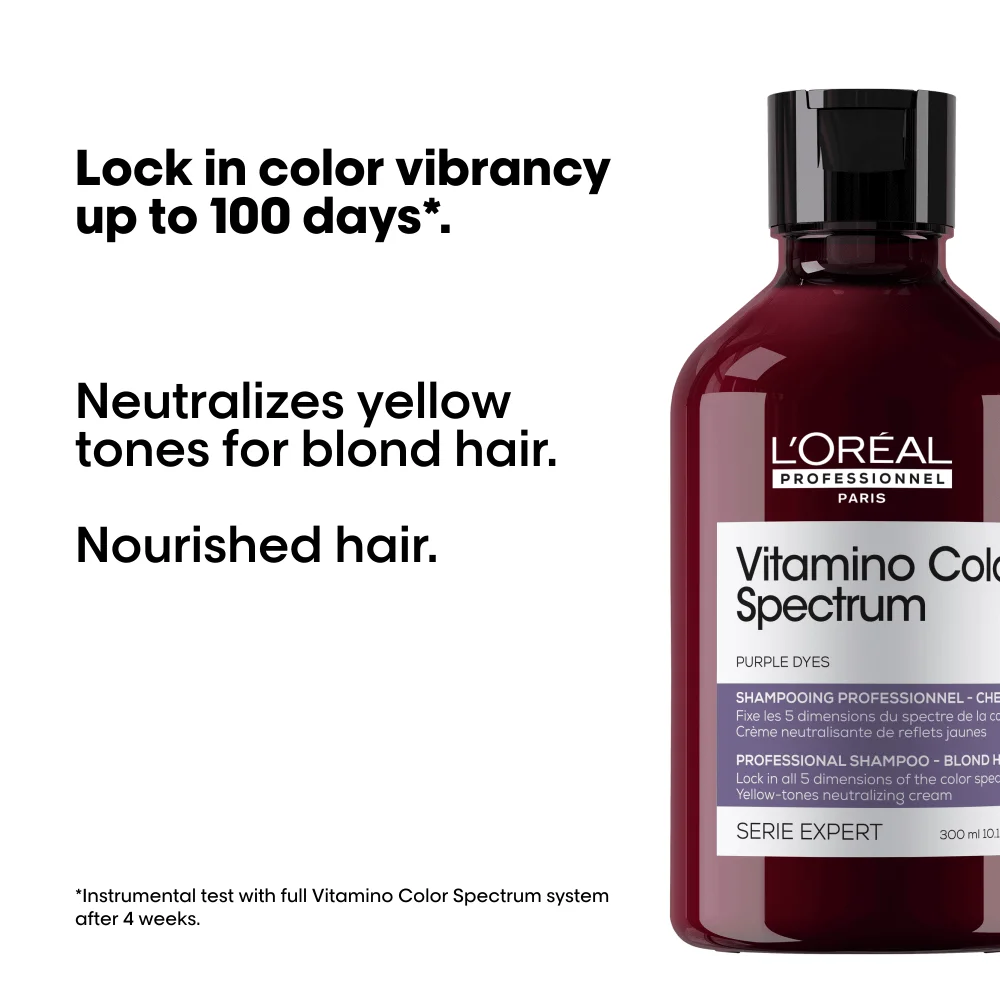 L'Oréal Professionnel Serie Expert Vitamino Color Spectrum Purple Shampoo for Blond Hair - 300 ml