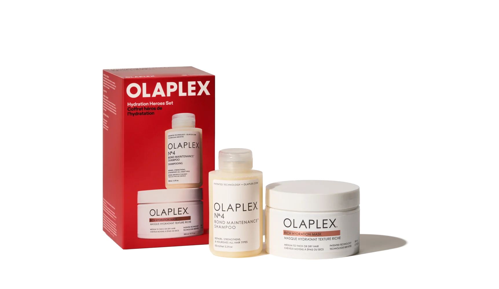 OLAPLEX Hydration Heroes Set – Nº·4 Shampoo 100 ml + Rich Hydration Mask 200 ml