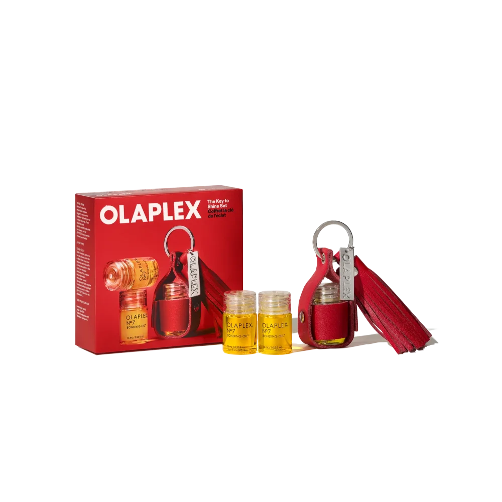 OLAPLEX The Key to Shine Set – 3×Nº·7 Bonding Oil 7.5 ml + sleutelhanger