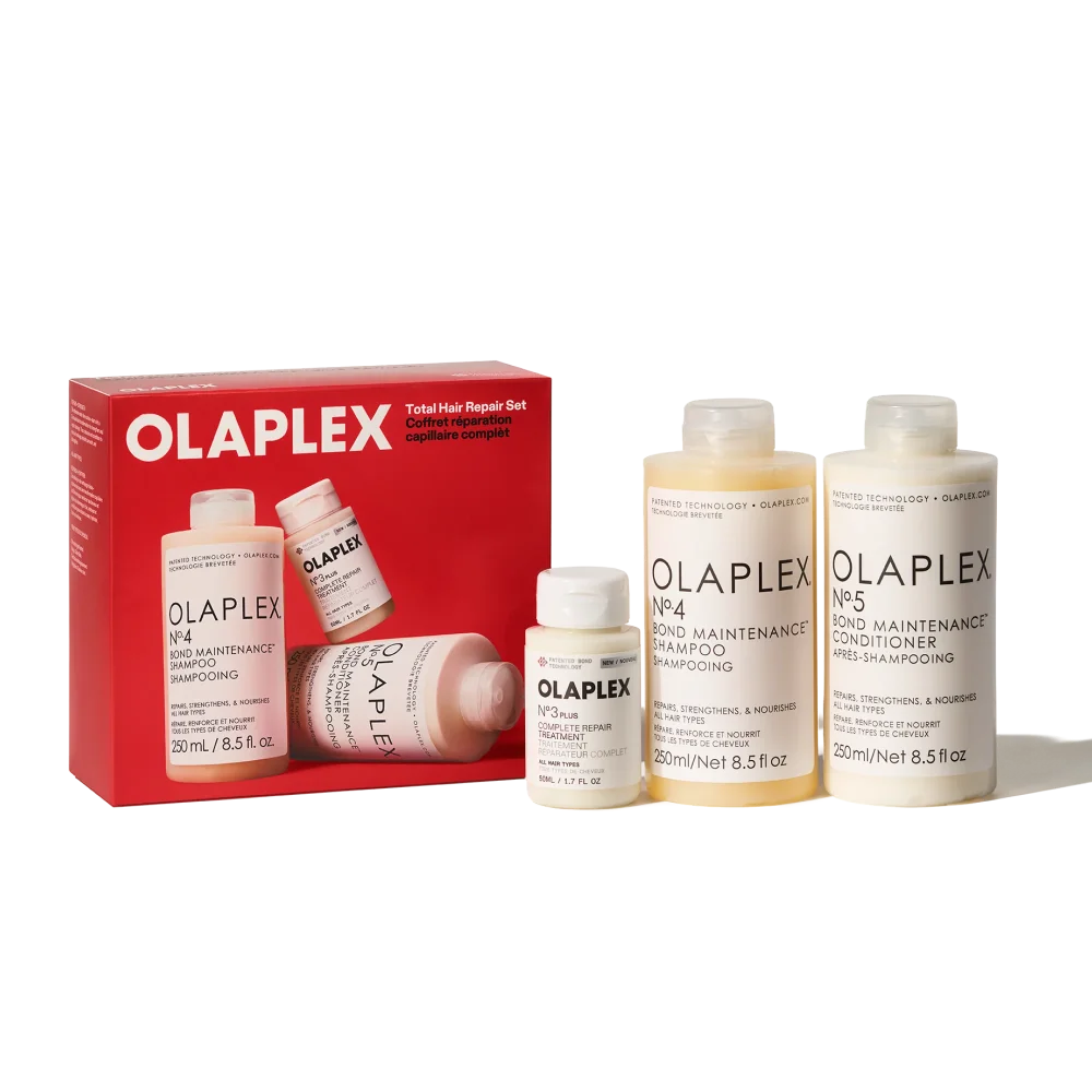 OLAPLEX Total Hair Repair Set – Nº·3PLUS 50 ml + Nº·4 en Nº·5 250 ml
