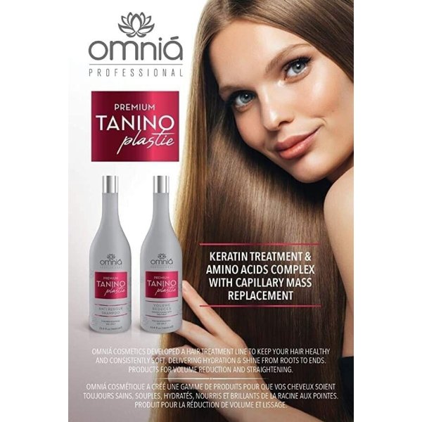 OMNIA Professional Premium Tanino Duo | Braziliaanse Tannine Smoothing Behandeling | 2 × 1000ml
