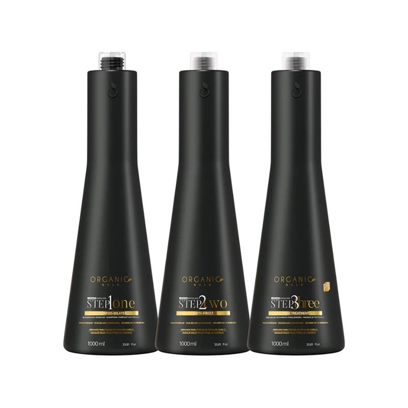 Organic Gold Keratine Behandeling Kit 3x1000ml