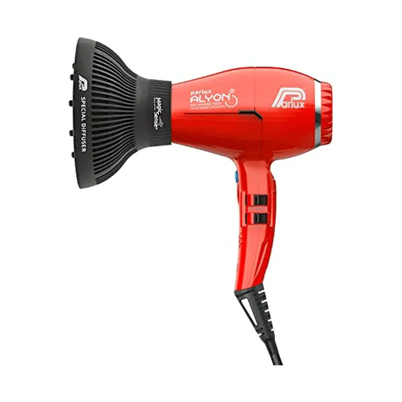 Parlux Alyon Föhn + MagicSence Diffuser Rood