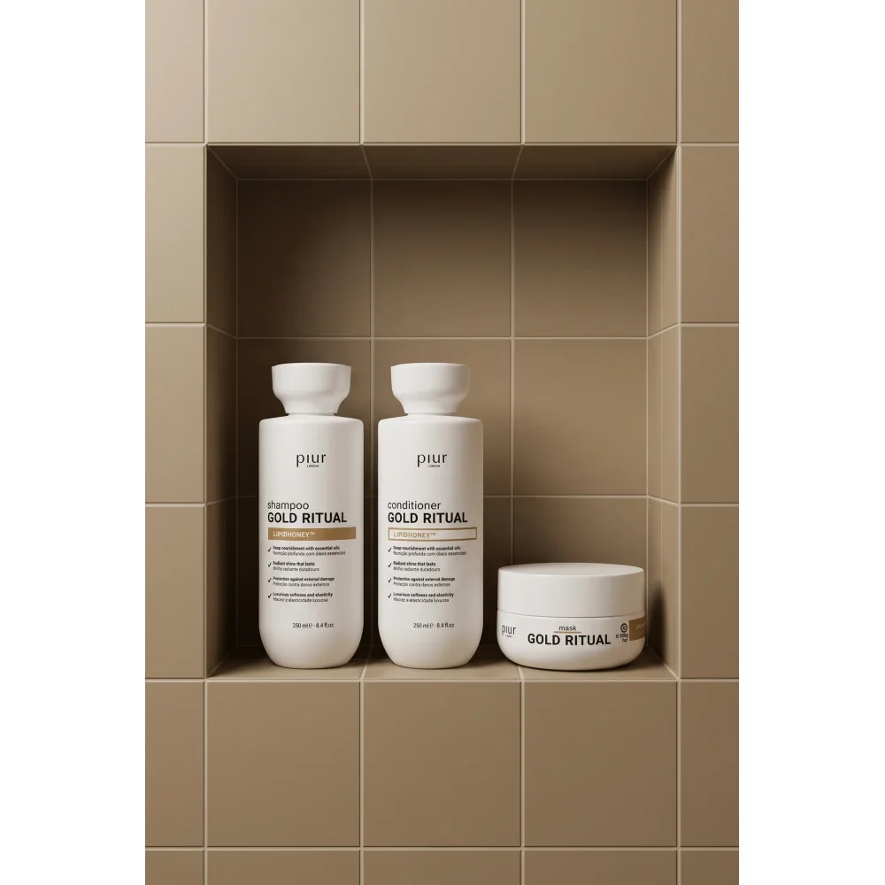 Piur London Gold Ritual Conditioner 250 ml - conditioner met cacaoboter voor elke wasbeurt