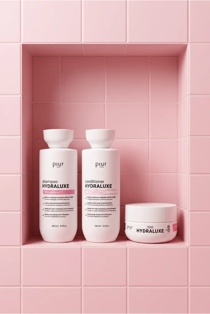 Piur London Hydraluxe Home Care Protokoll - Hydraluxe Shampoo 250ml + Hydraluxe Conditioner 250ml + Hydraluxe Mask 200g