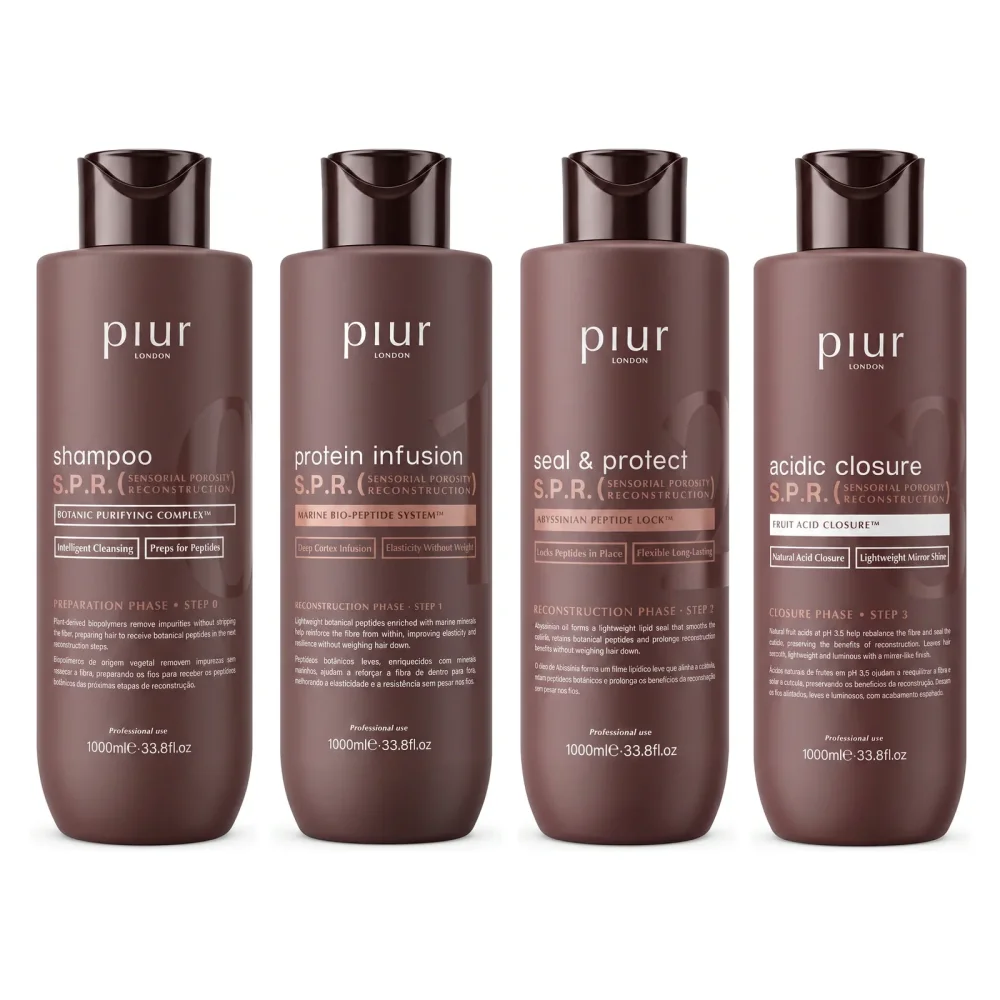 Piur London S.P.R. Full Protocol (4-Step Kit) - de vier S.P.R.-opbouwstappen, 4x1000 ml