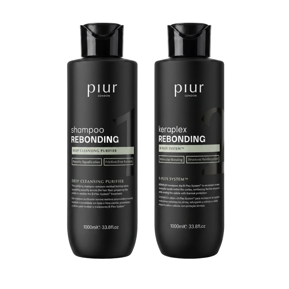 Piur London Rebonding Protocol 2x1000ml - Rebonding Shampoo 1000ml + Rebonding Keraplex 1000ml