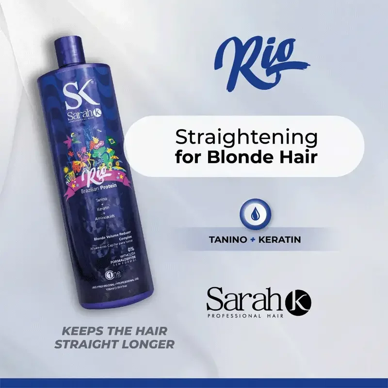 Kit de traitement protéiné SarahK Professional Hair Rio Tanino 1500ml