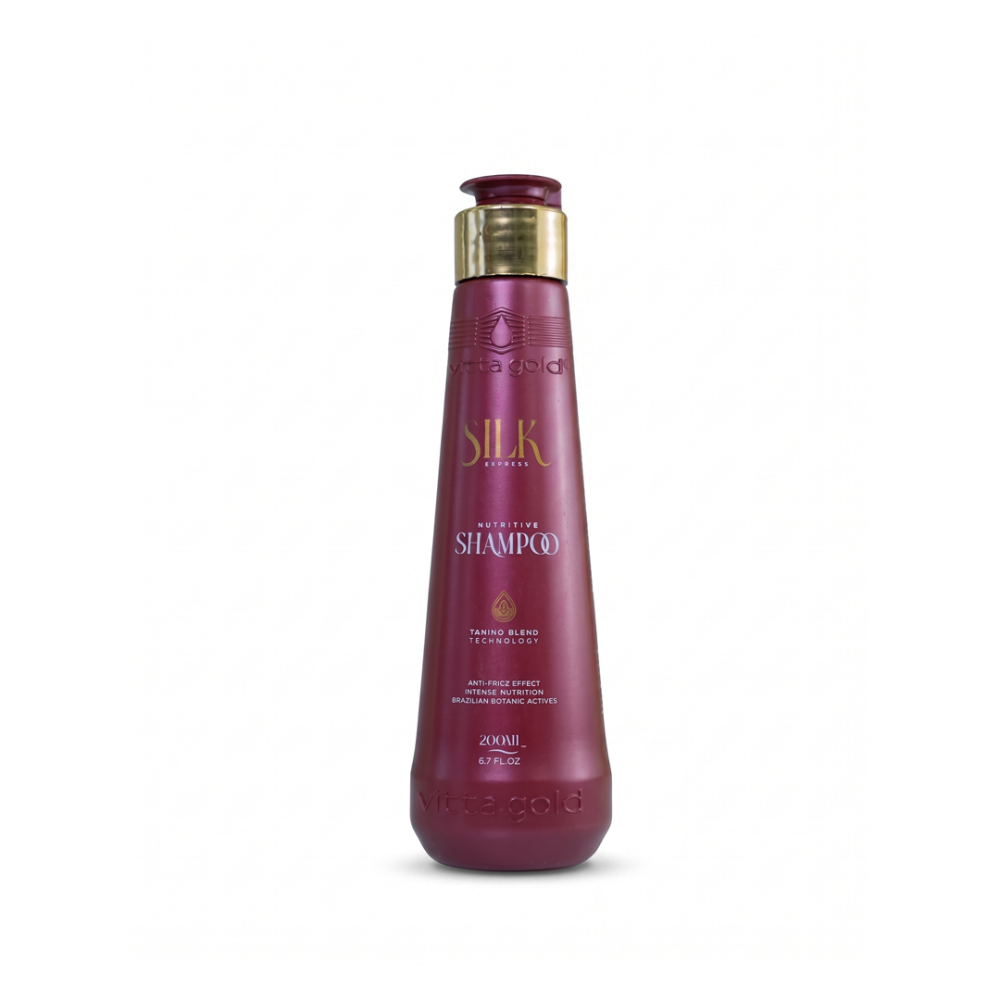 Vitta Gold Silk Express Voedende Shampoo - Anti-Pluis Tanino Blend - 200ml
