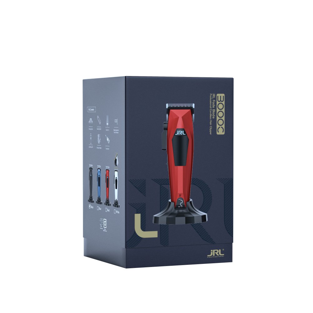 JRL 3000C Tondeuse Cheveux Compacte Sans Fil - Fade Blade - Rouge