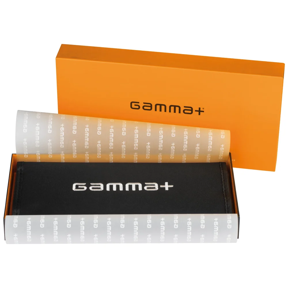 Gamma+ Set de peignes barbier orange - 6 peignes professionnels avec housse de rangement