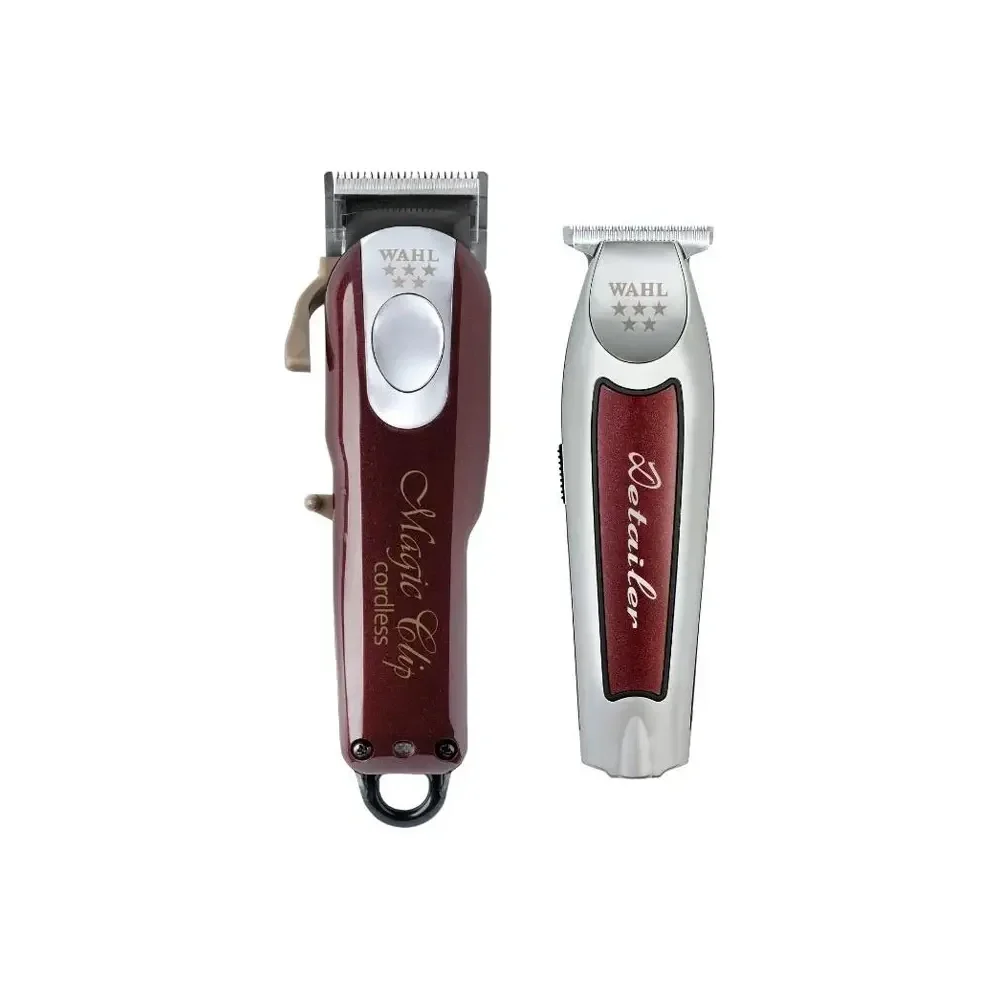 Wahl Set Cordless Magic Clip Hair Clipper + Detailer Li Trimmer