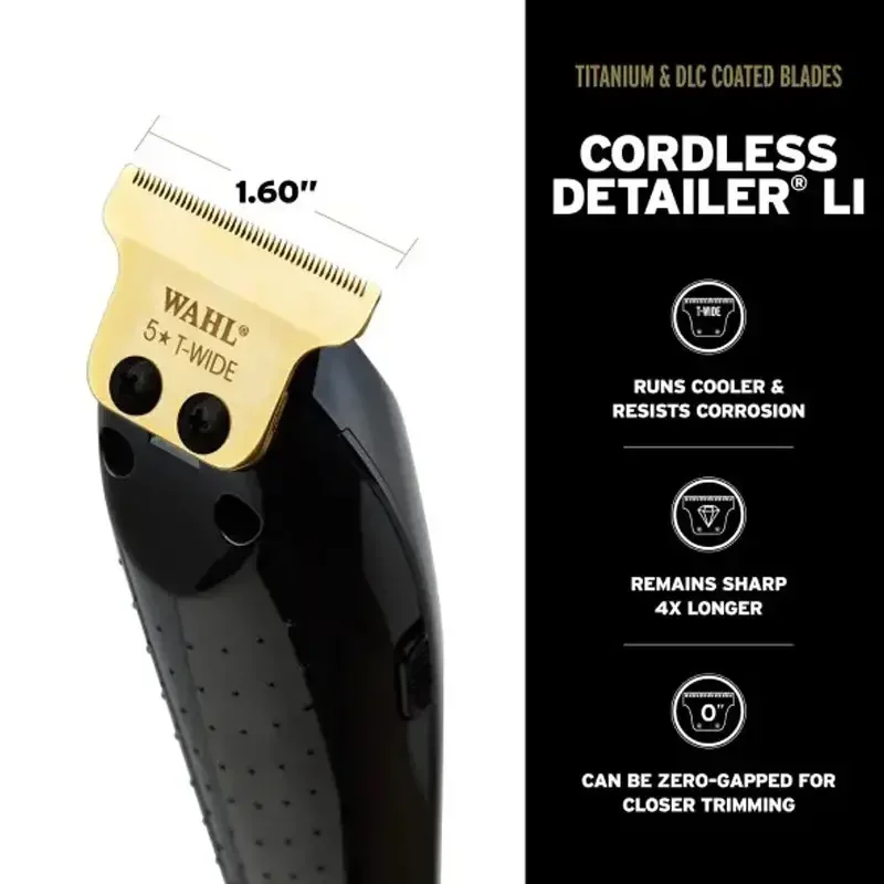 Wahl Set Cordless Magic Clip Hair Clipper + Detailer Li Trimmer